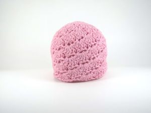 Baby hat closed shell stitch